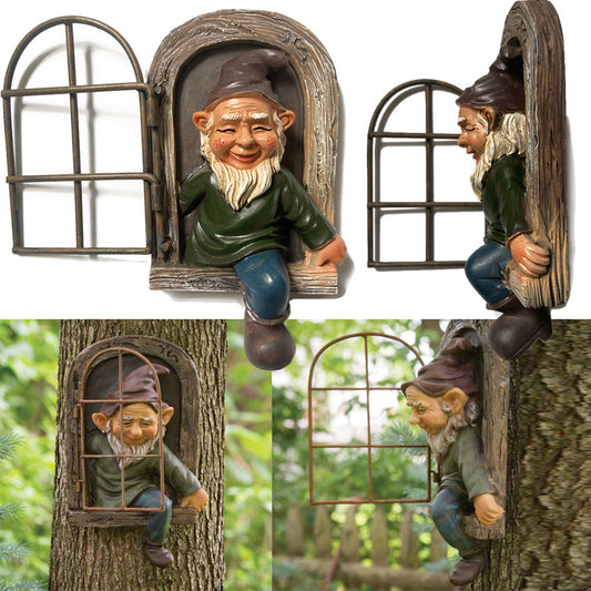 Garden Ornaments Dwarf Resin Crafts Gnome Statue Old Man Resin Ornaments