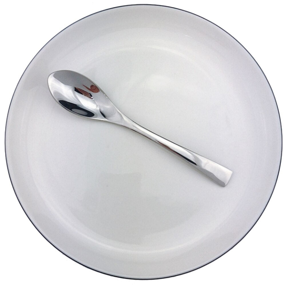 Silverware Creative Flatware Mirror Silver Cutlery 304 Stainless Steel Dinnerware Steak Knife Forks