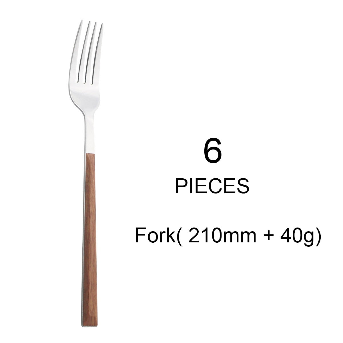 Imitation Wood Handle Cutlery Set Western Stainless Steel Tableware Set