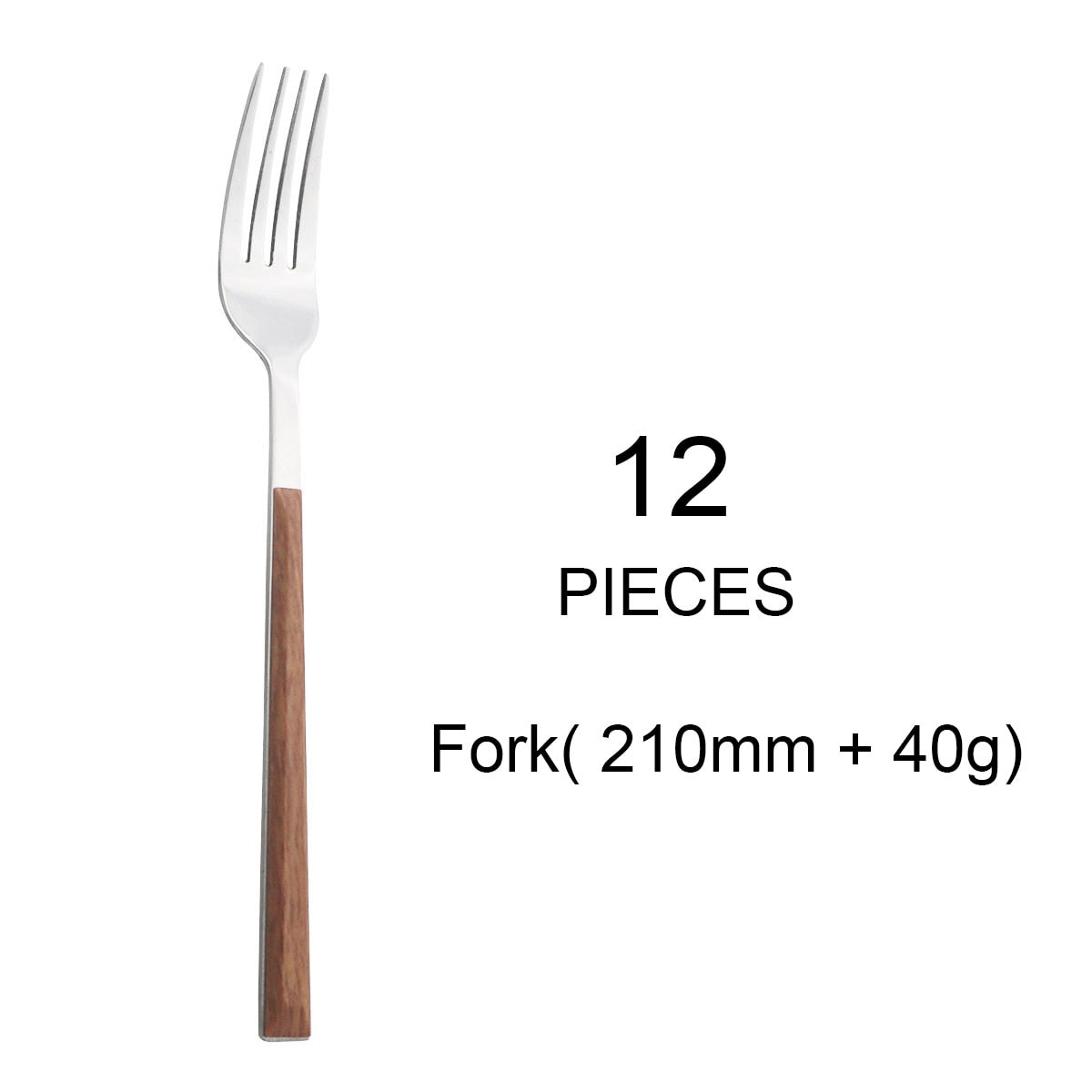 Imitation Wood Handle Cutlery Set Western Stainless Steel Tableware Set