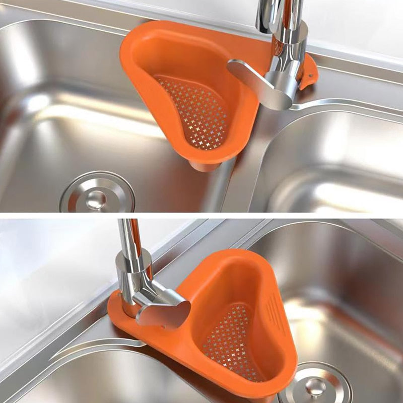 Kitchen Sink Rack Strainer Basket