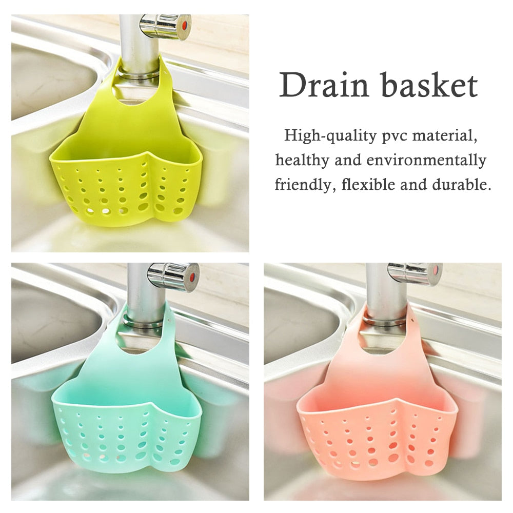 Kitchen Sink Rack Strainer Basket