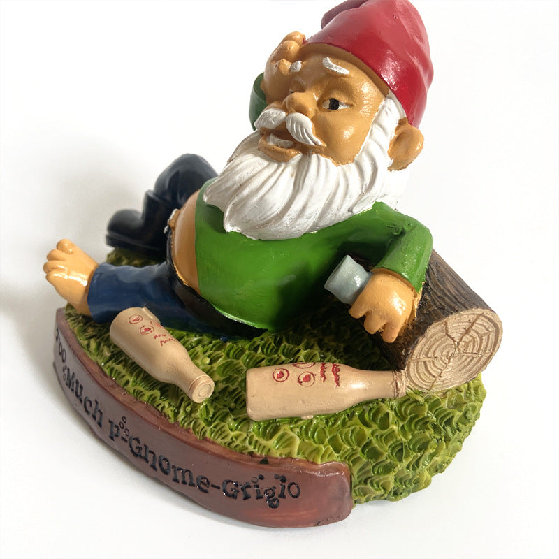 Garden Ornaments Dwarf Resin Crafts Gnome Statue Old Man Resin Ornaments