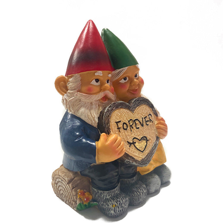 Garden Ornaments Dwarf Resin Crafts Gnome Statue Old Man Resin Ornaments