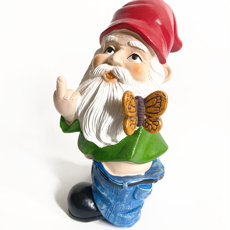 Garden Ornaments Dwarf Resin Crafts Gnome Statue Old Man Resin Ornaments