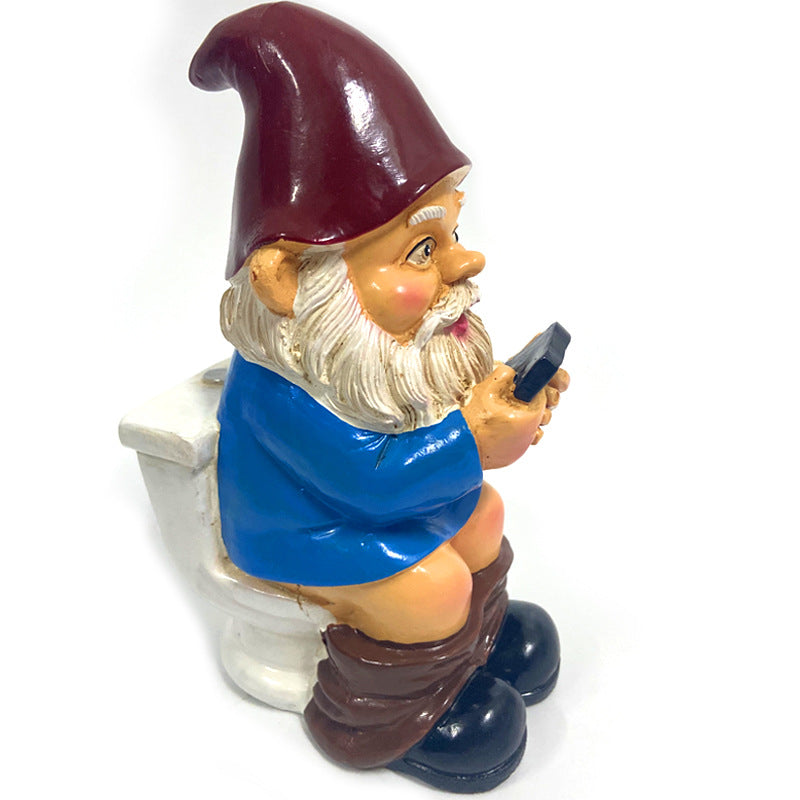 Garden Ornaments Dwarf Resin Crafts Gnome Statue Old Man Resin Ornaments