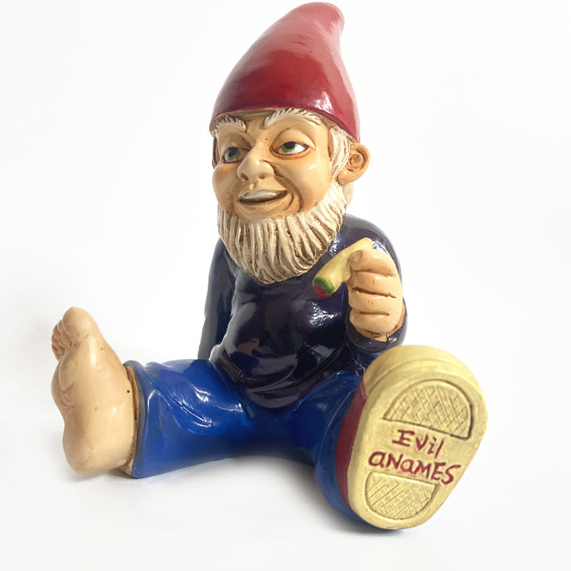 Garden Ornaments Dwarf Resin Crafts Gnome Statue Old Man Resin Ornaments