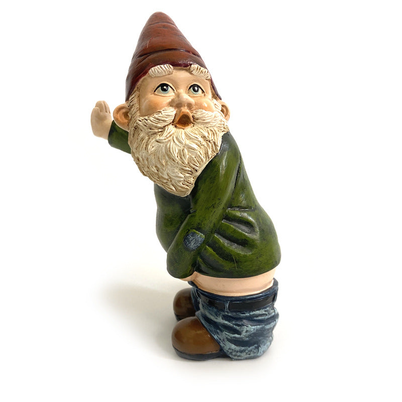 Garden Ornaments Dwarf Resin Crafts Gnome Statue Old Man Resin Ornaments