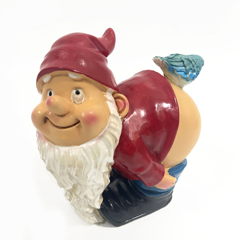 Garden Ornaments Dwarf Resin Crafts Gnome Statue Old Man Resin Ornaments